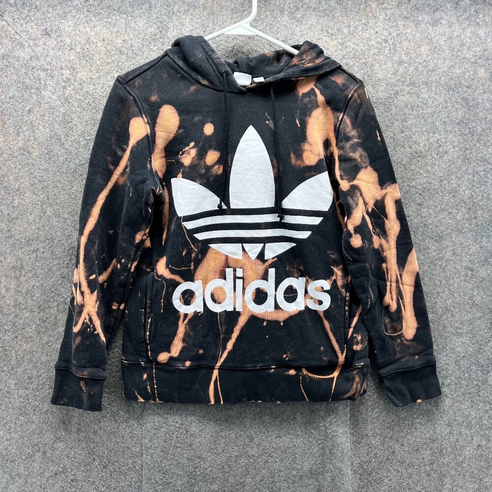 Adidas Black and Orange Women's Sweater
